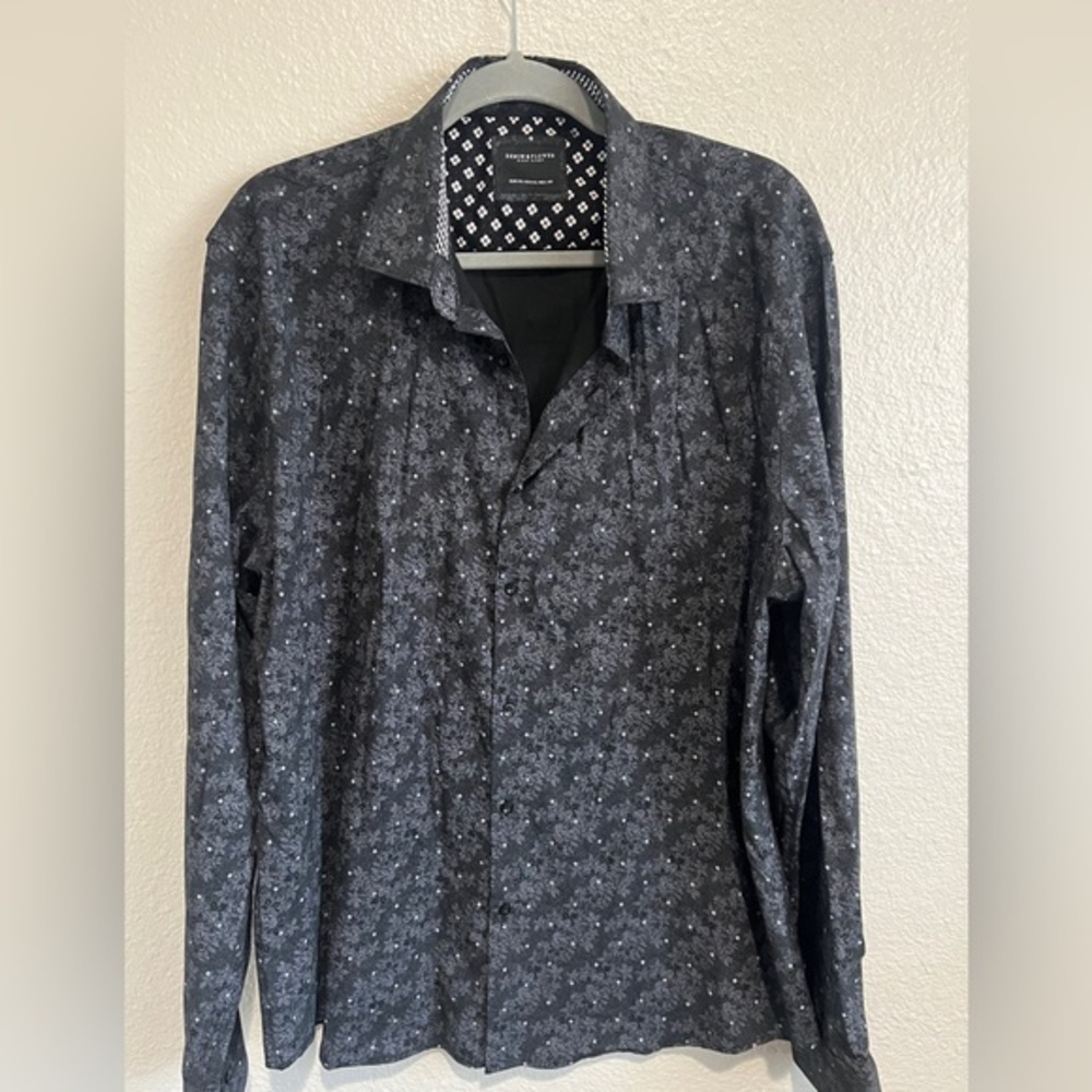 Denim & Flower Black Floral Button-Up Shirt